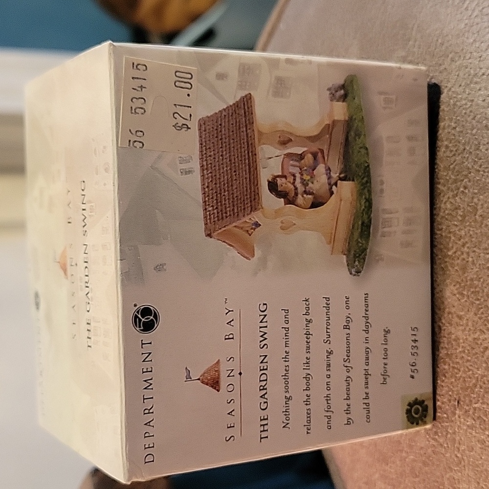 NIB Department 56 "The Garden Swing" Seasons Bay Series
